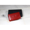 Red business cards holder