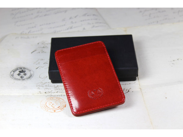 Red credit cards holder « magic »